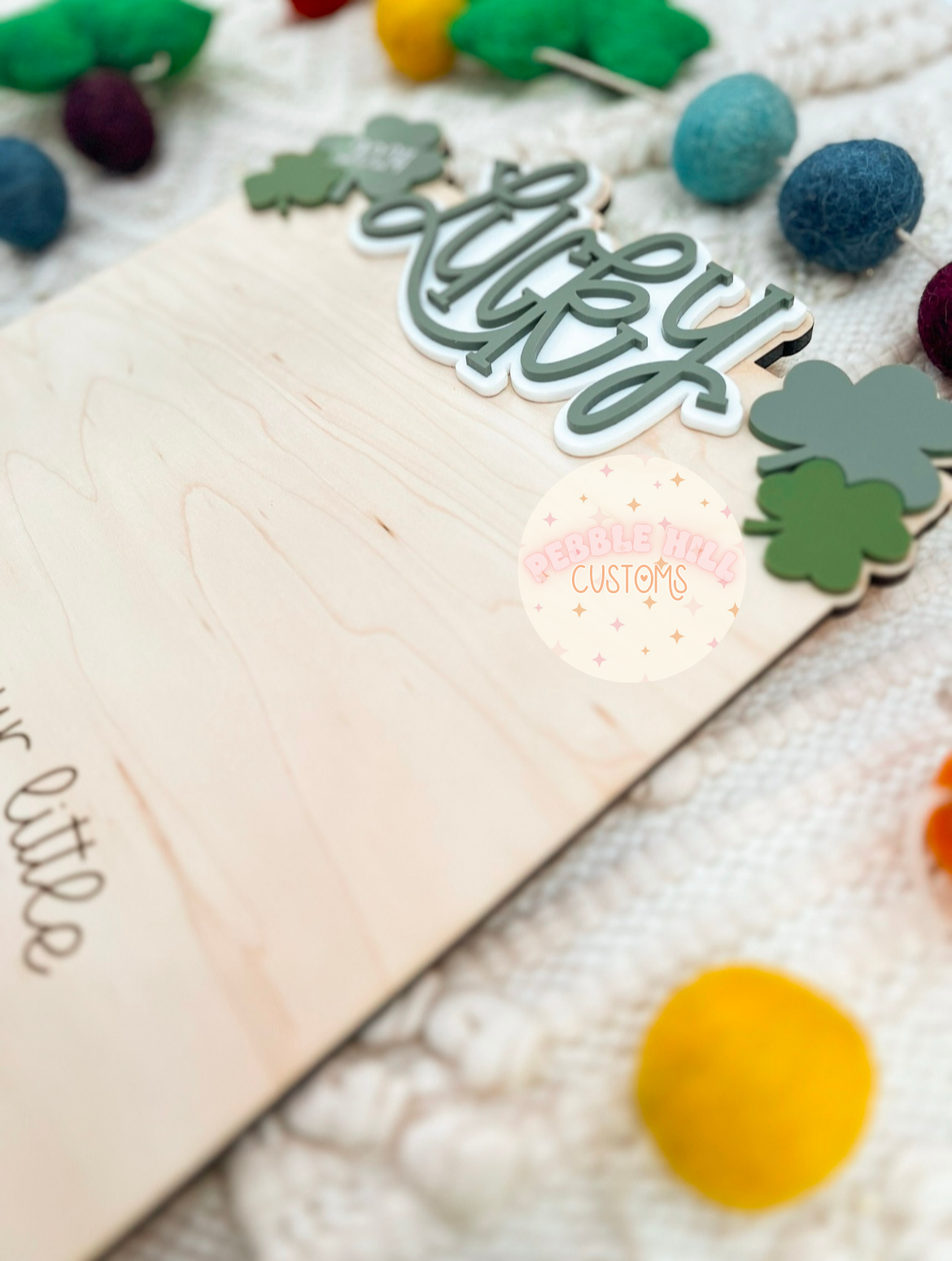St. Patrick's Day Footprint Sign