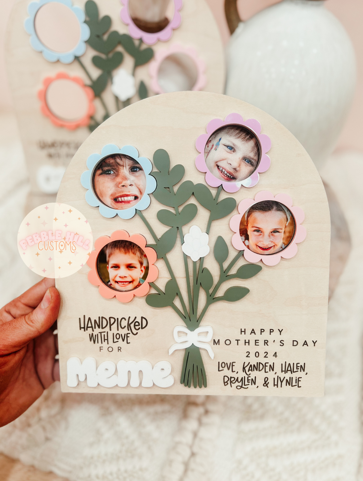 Flower Bouquet Photo Sign