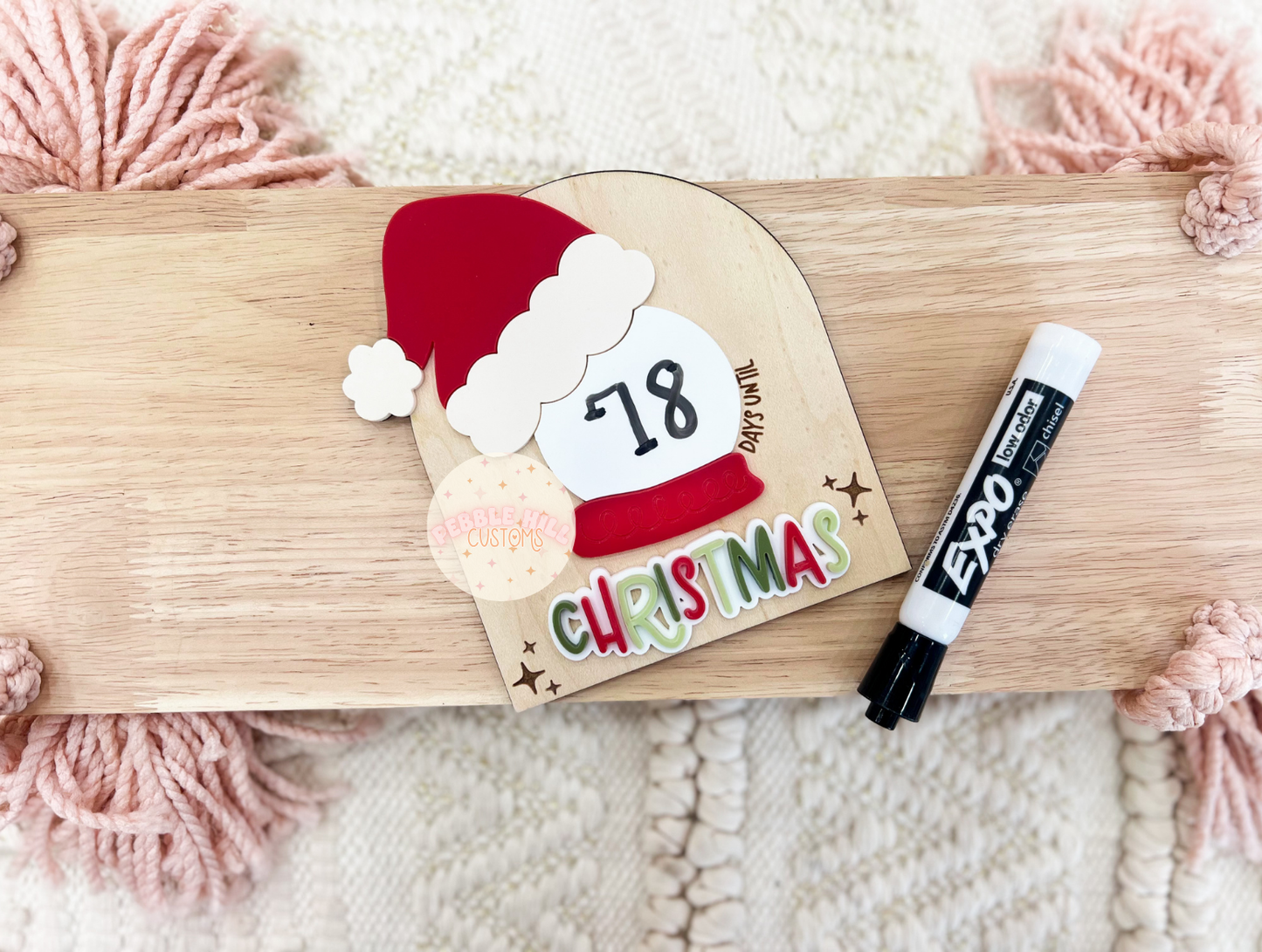 Christmas Countdown Sign