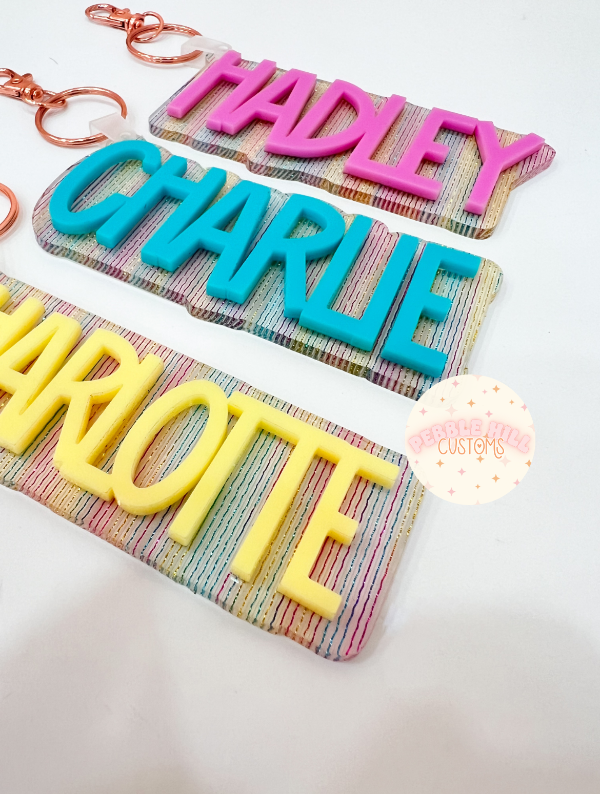 Rainbow Stripe Backpack Tag