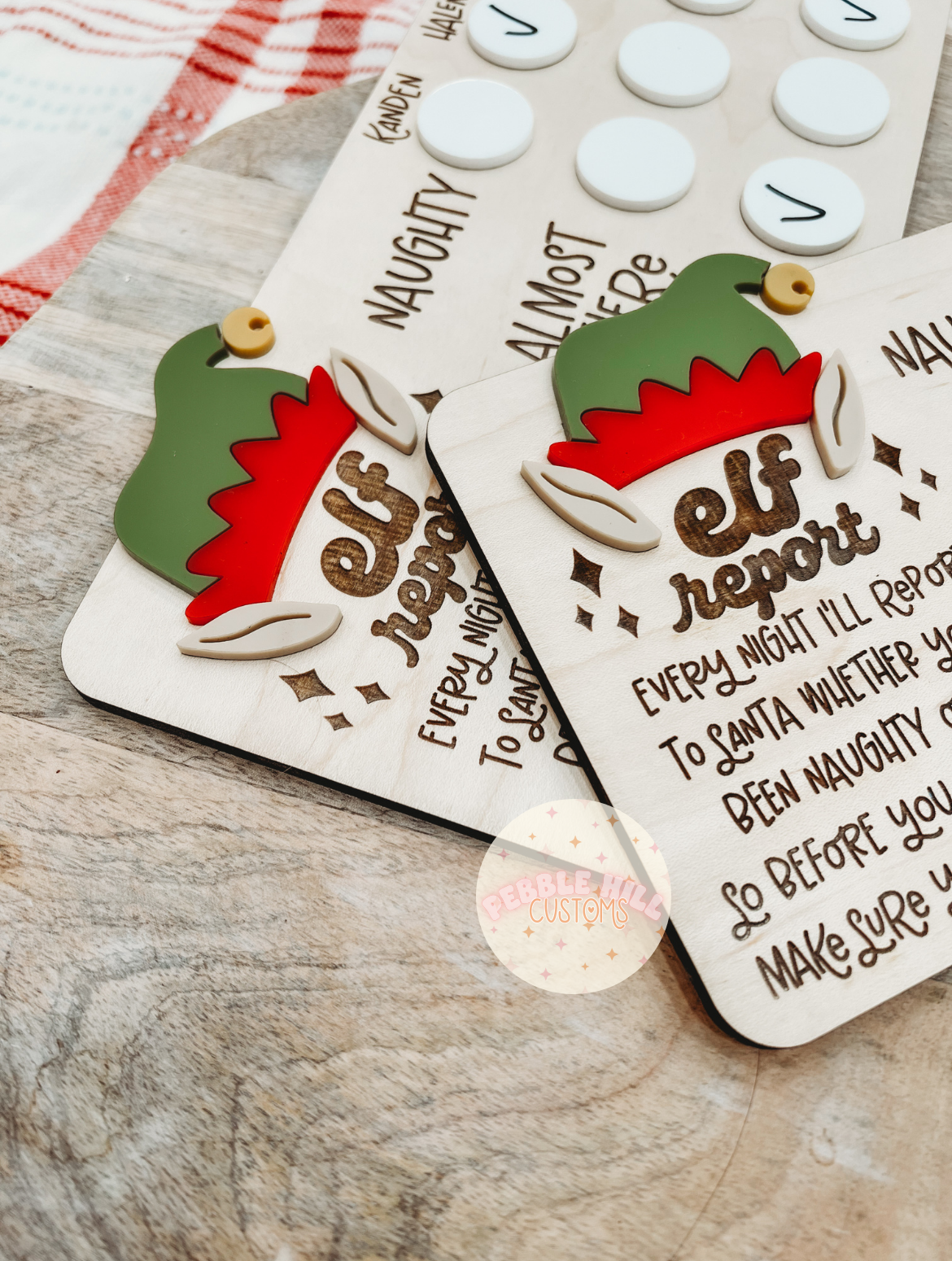 Elf Report Magnet Sign
