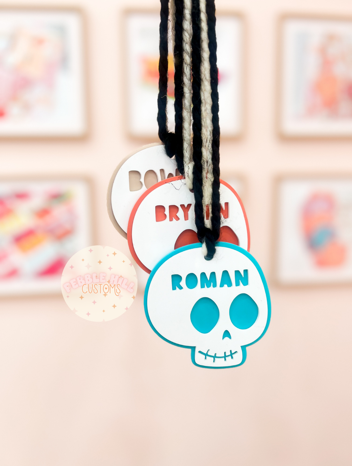 Skull Halloween Tag