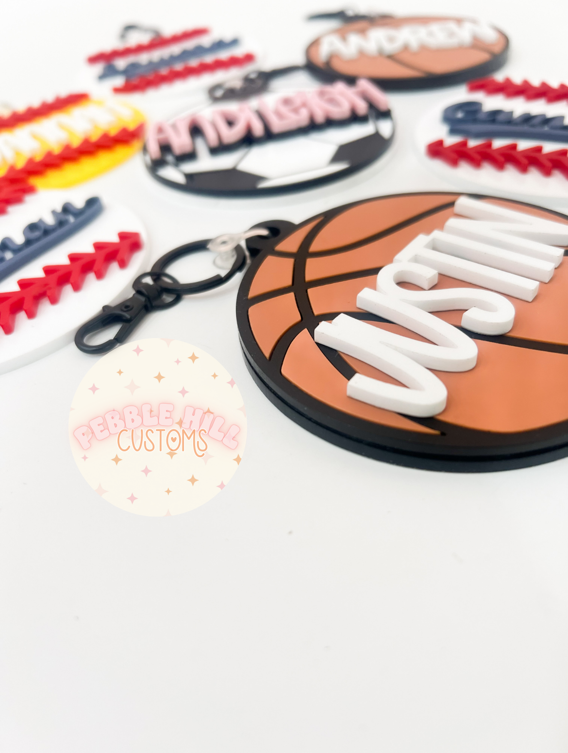 Basketball Backpack Tag