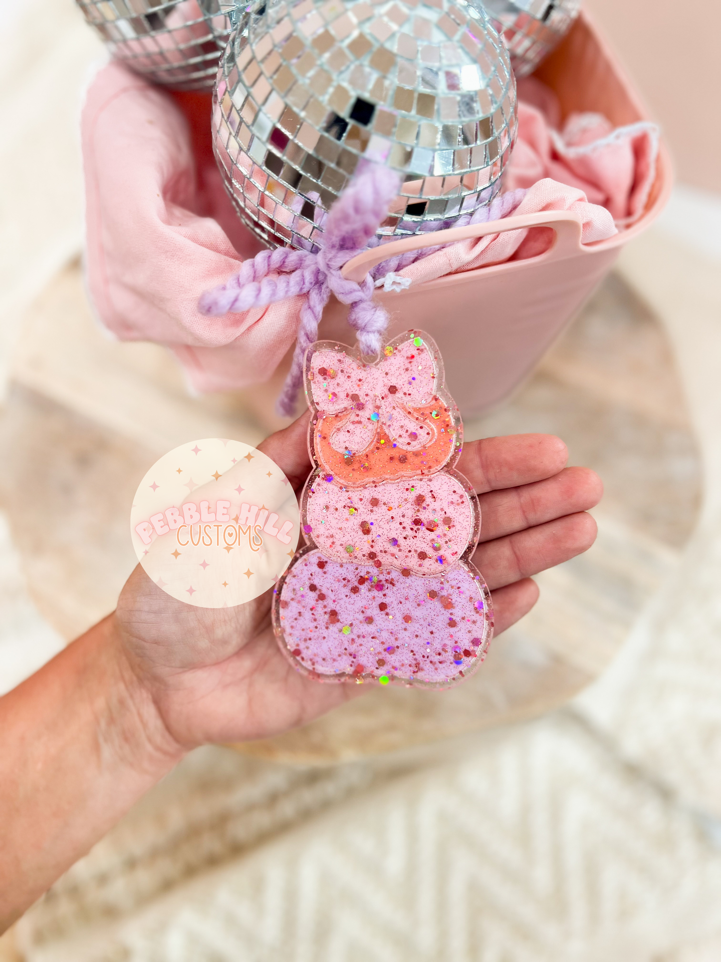 Pinkoween Stacked Pumpkin Tag