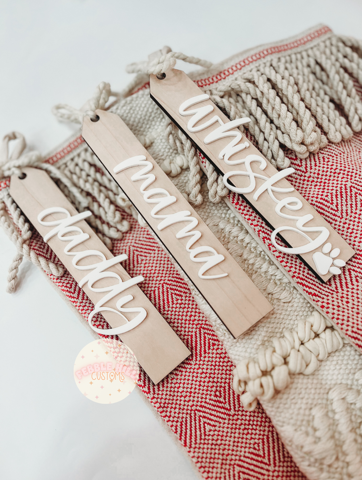 Single Layer Acrylic Stocking Tag