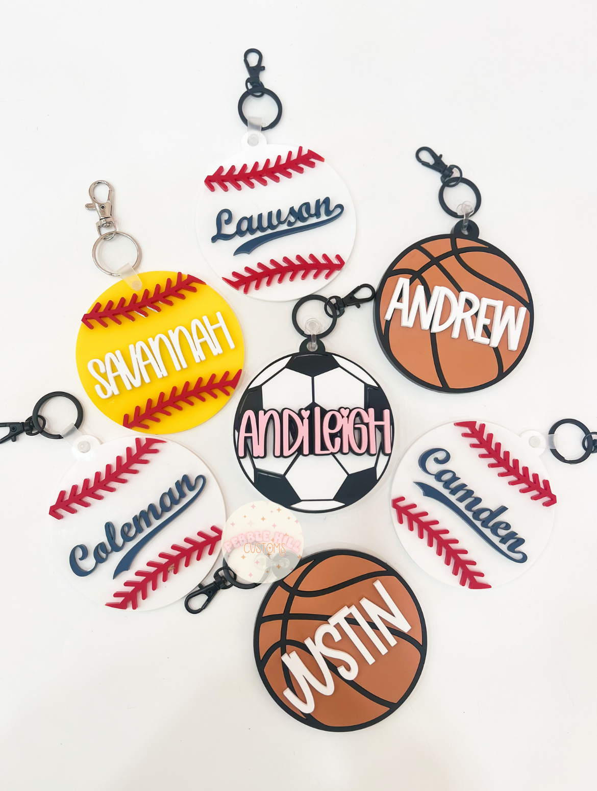 Basketball Backpack Tag