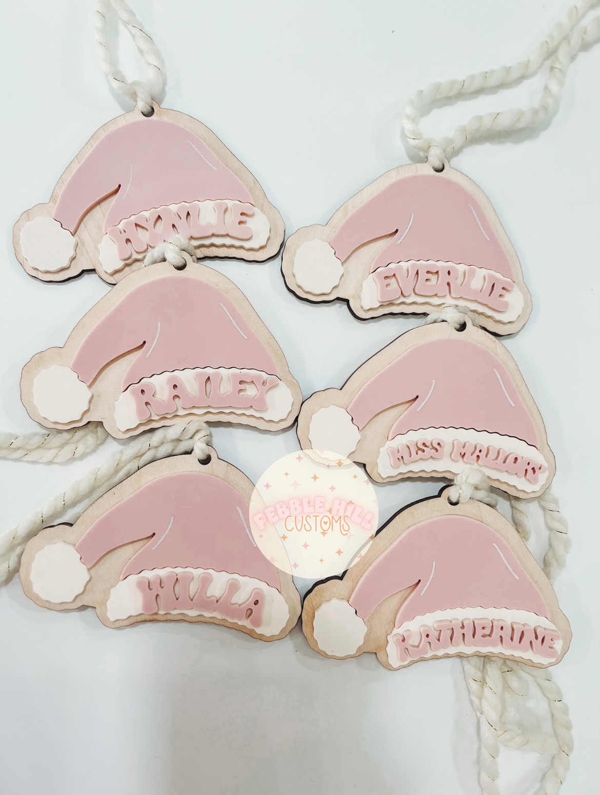 Santa Hat Tag