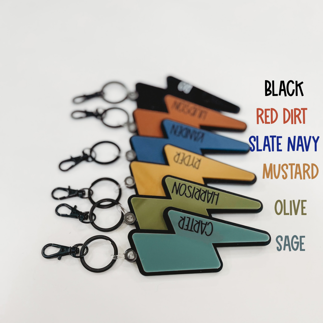 Matte Black Backpack Tags