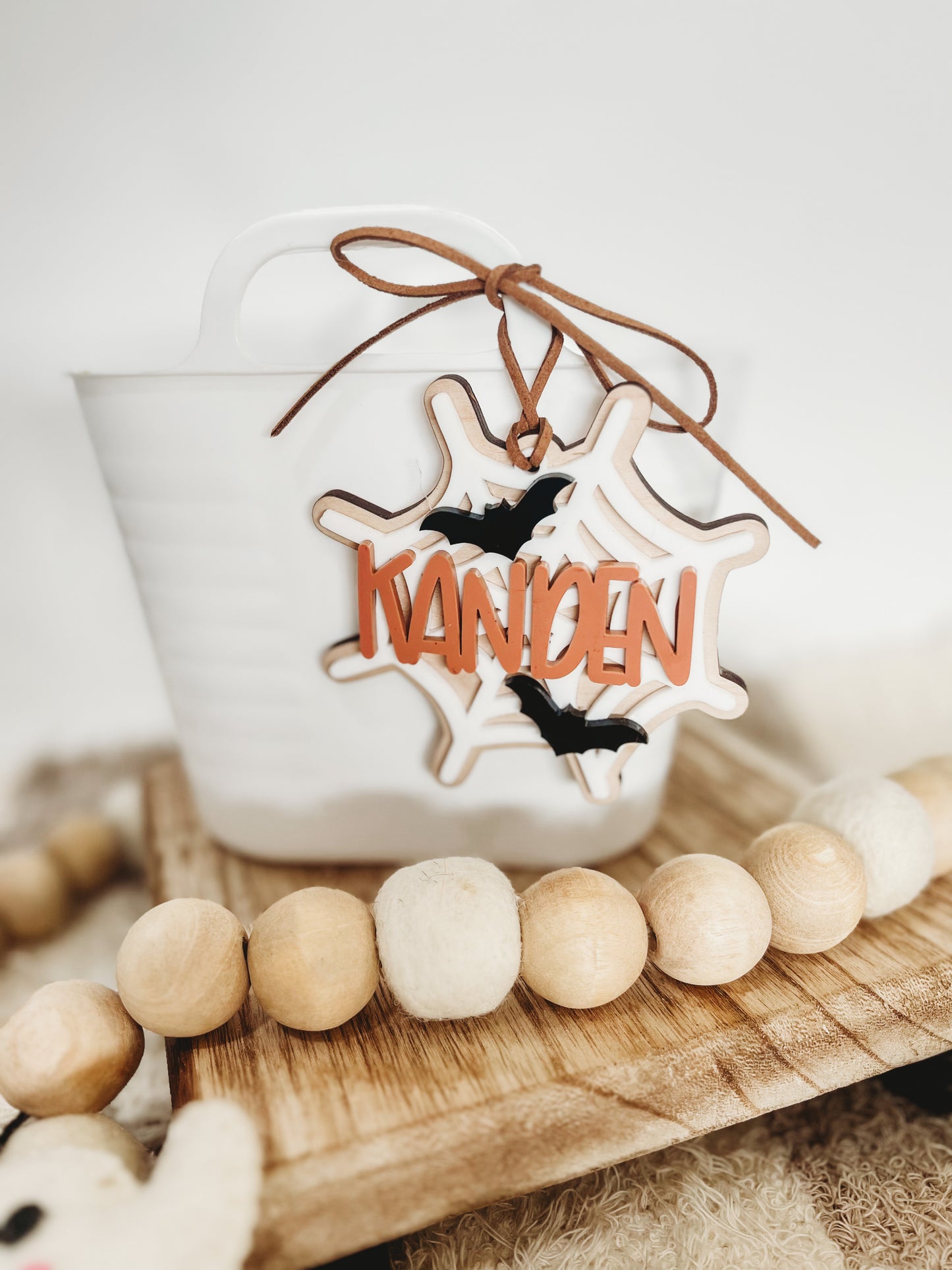 Spider Web Halloween Tag