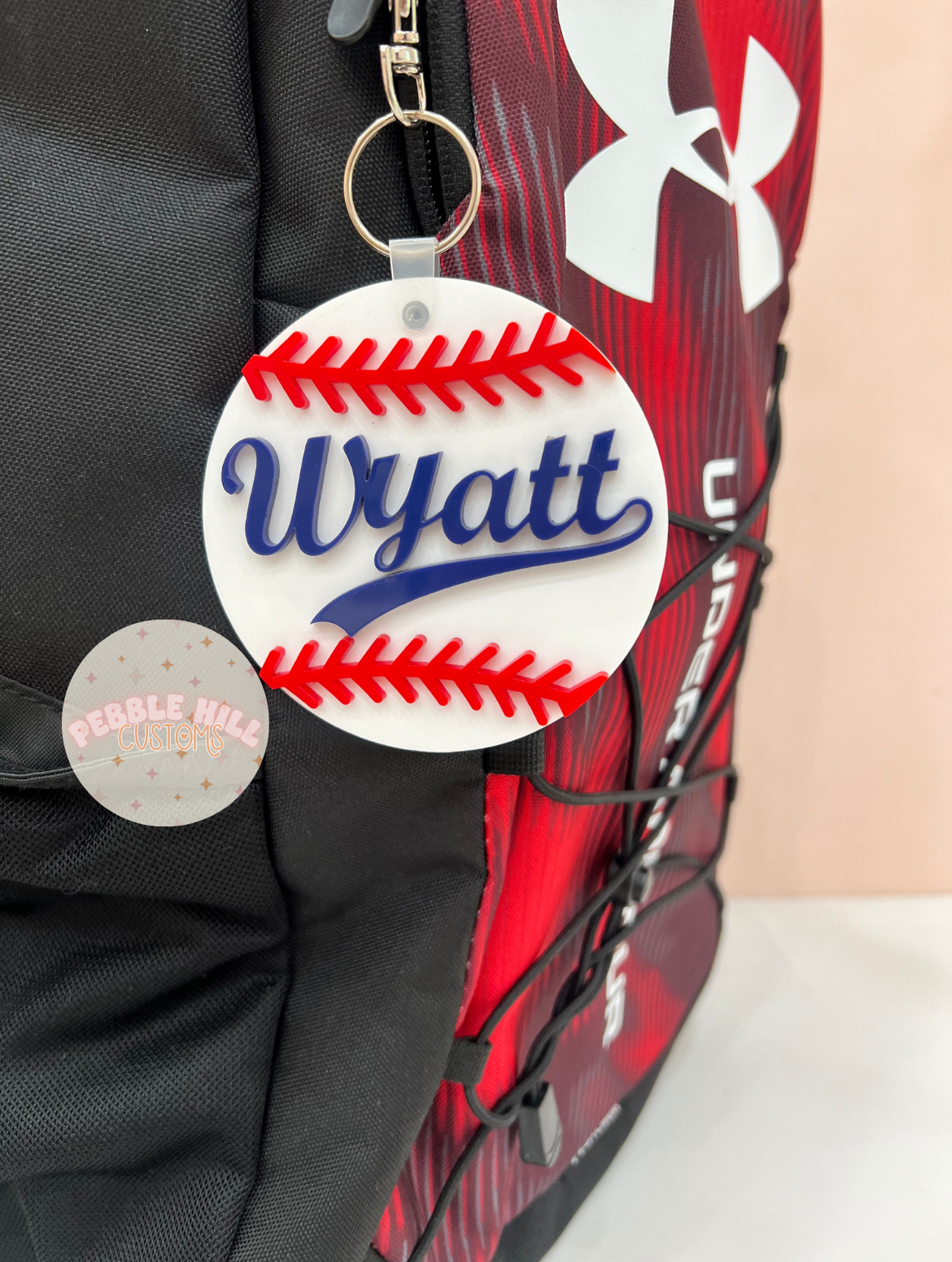 Baseball Backpack Tag