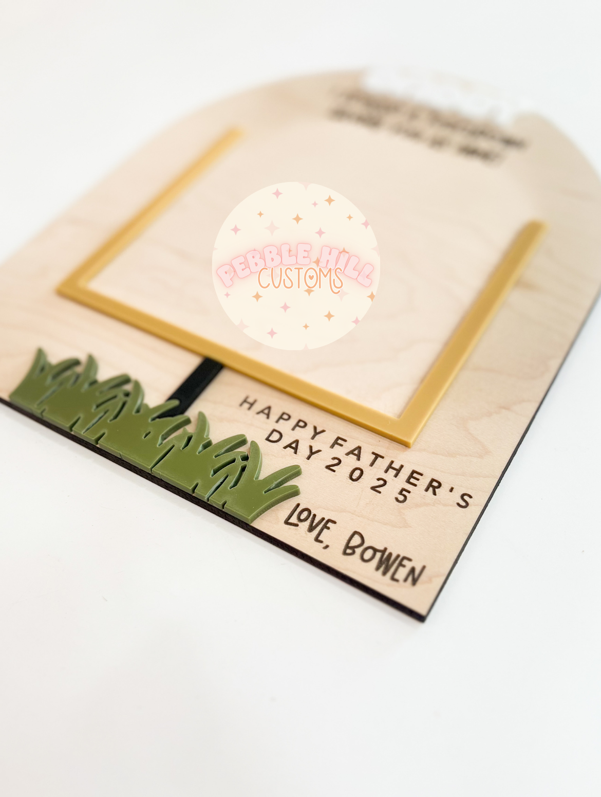 Football Father's Day Handprint Sign