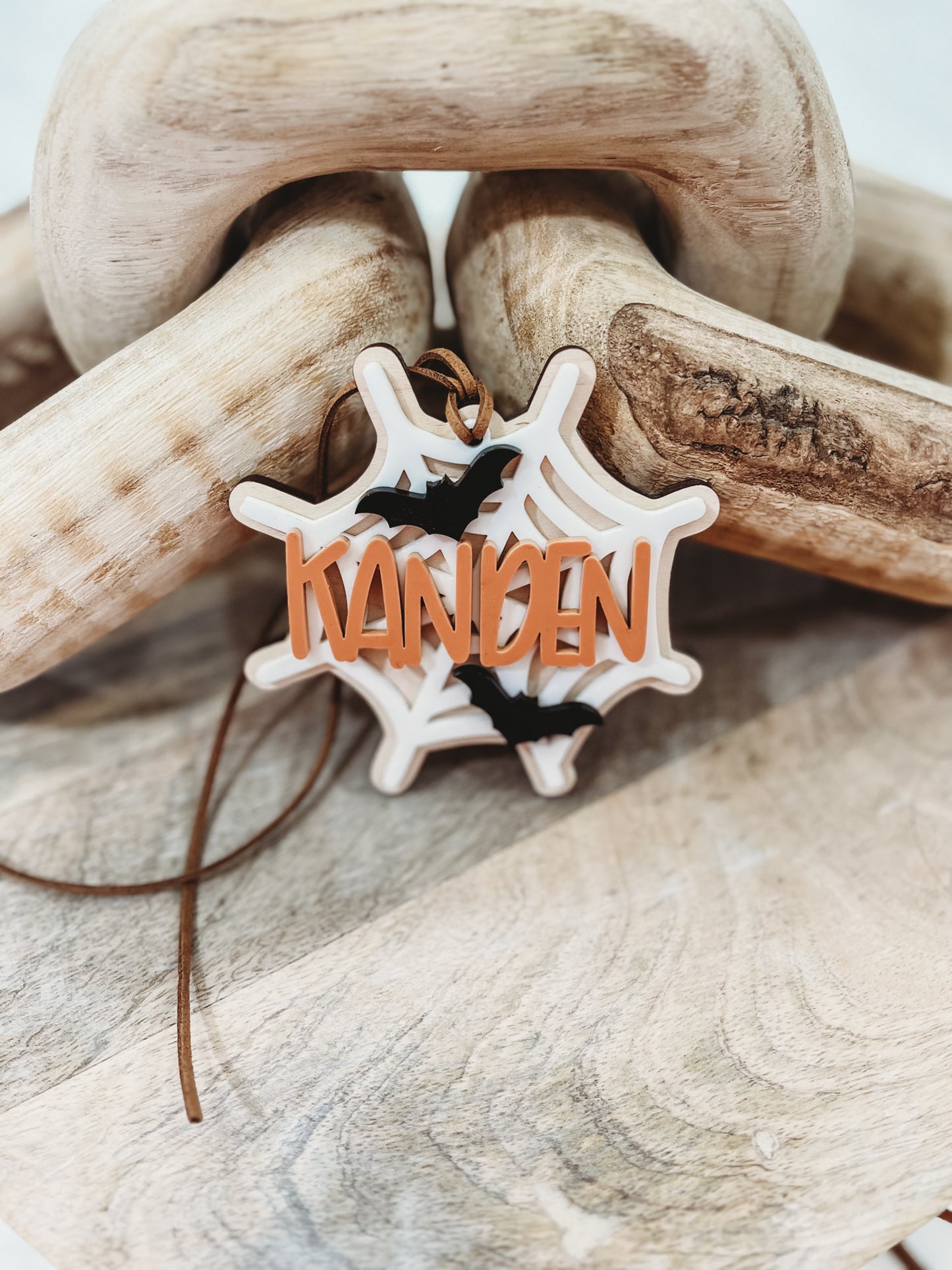 Spider Web Halloween Tag