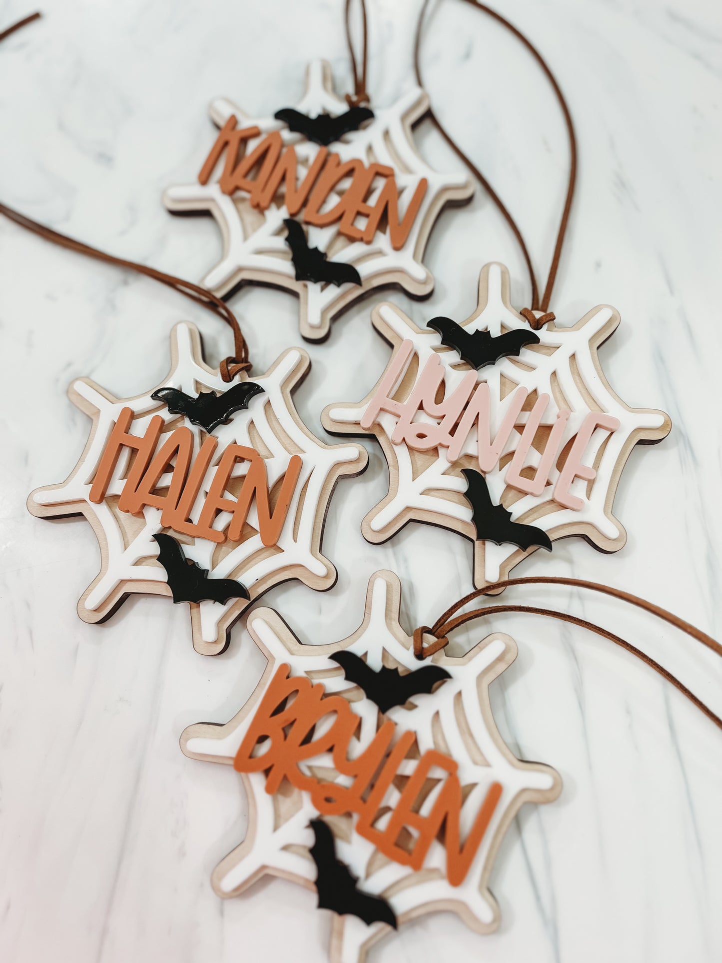 Spider Web Halloween Tag