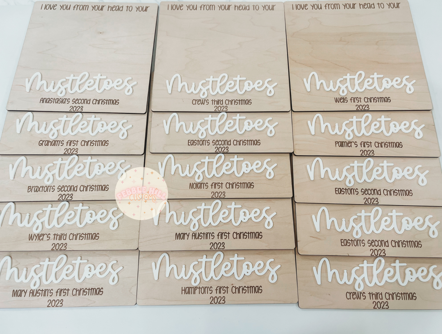 Mistletoes Footprint Sign