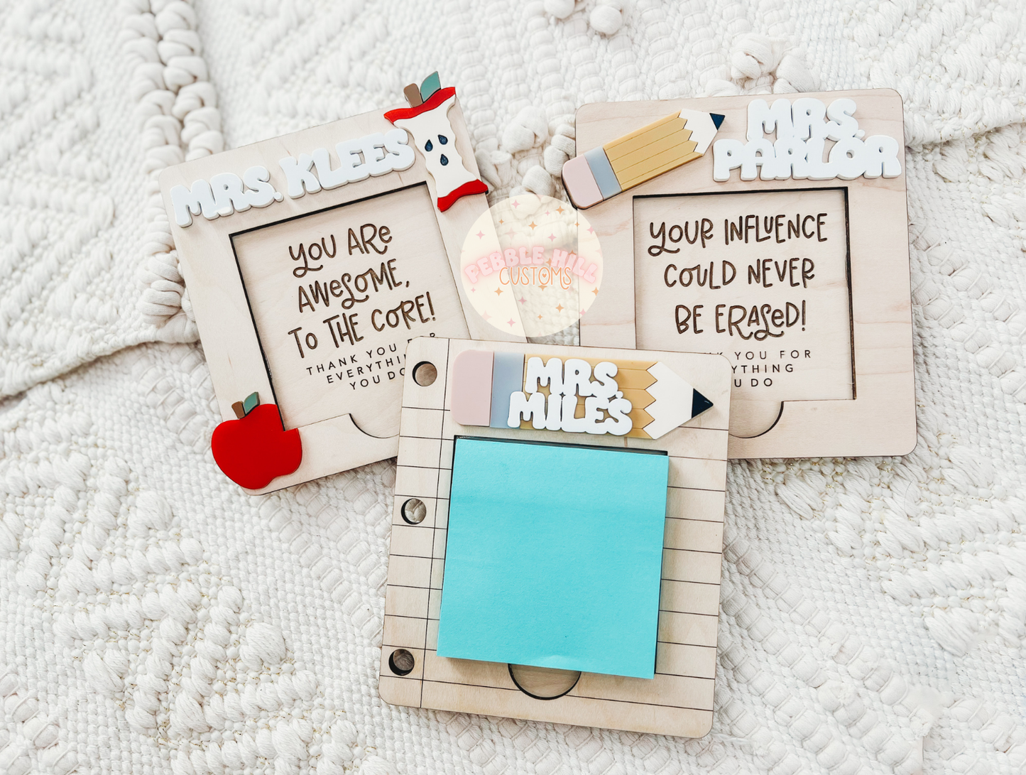 Teacher Sticky Note Holder