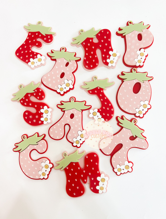 Strawberry Initial Tag