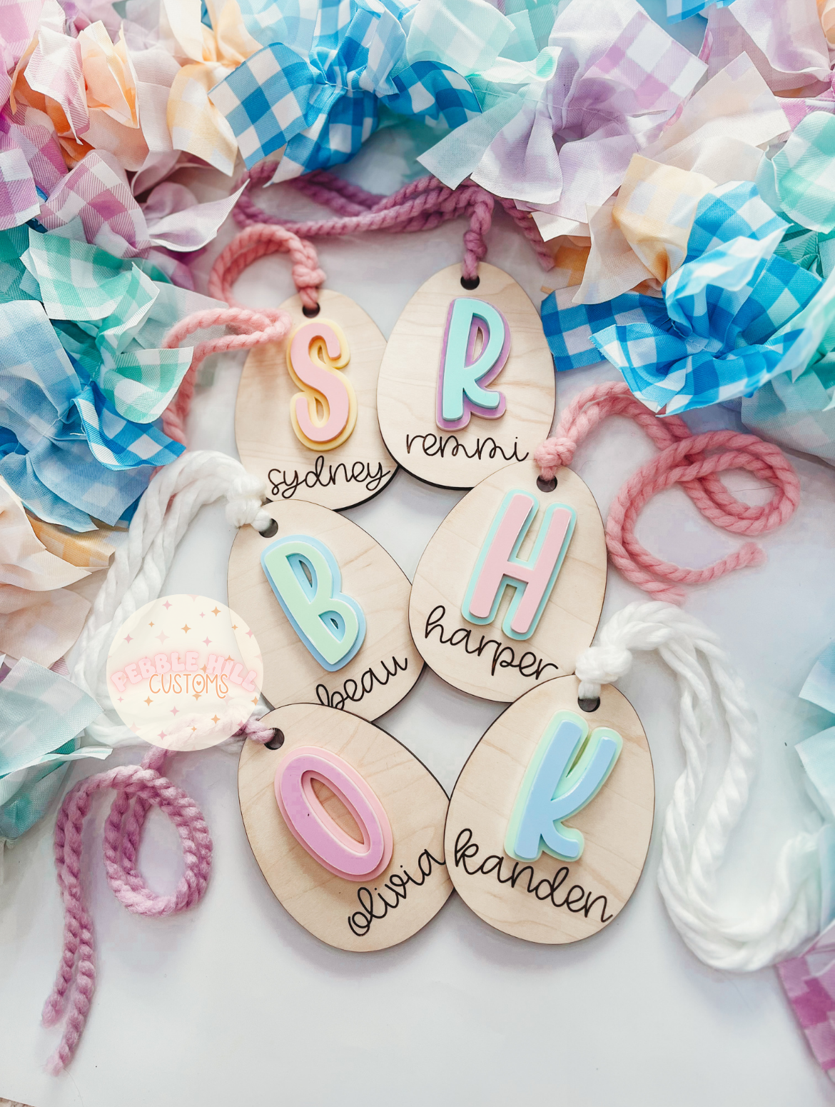 Wooden Egg Tags