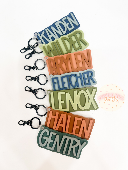 Matte Boys Backpack Tags