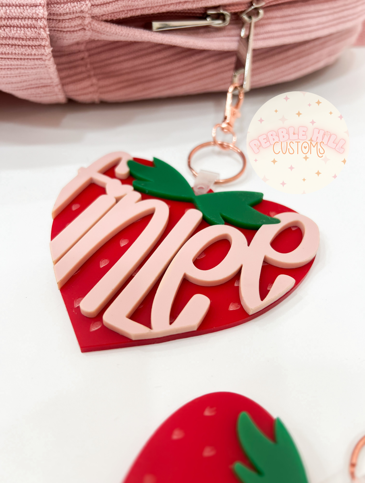 Strawberry Heart Tag