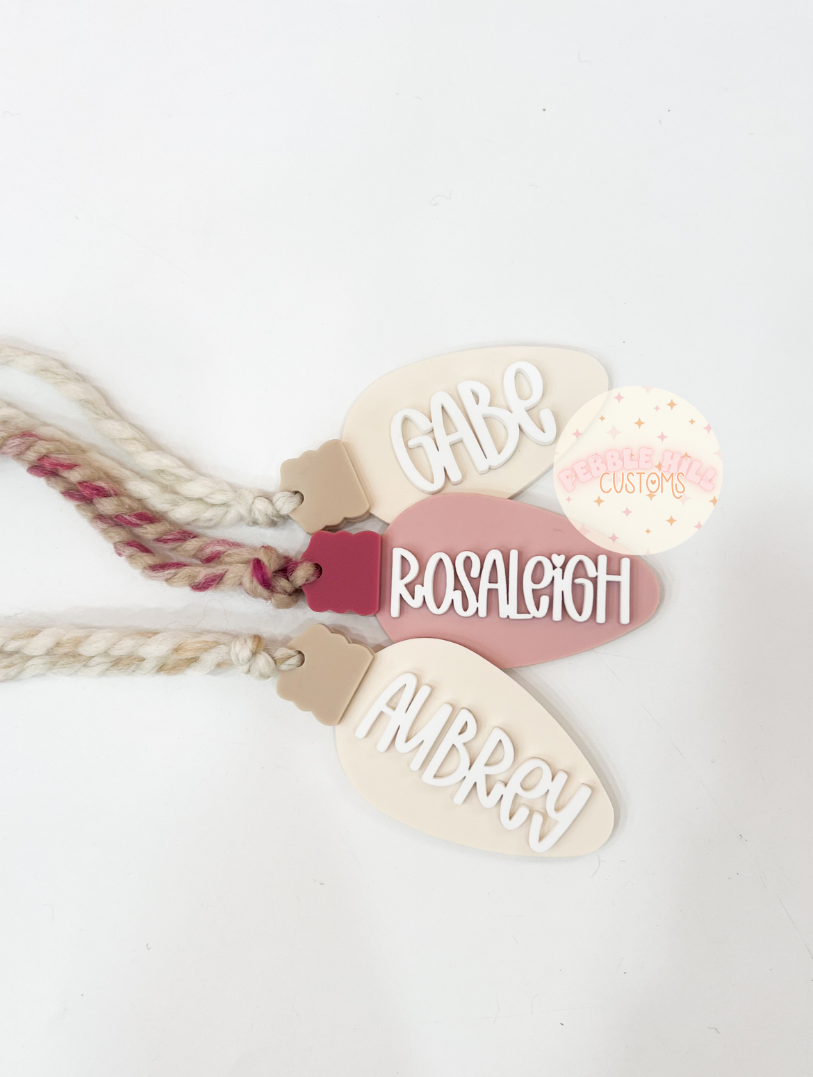 Christmas Light Bulb Tag