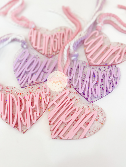 Pastel Glitter Hearts