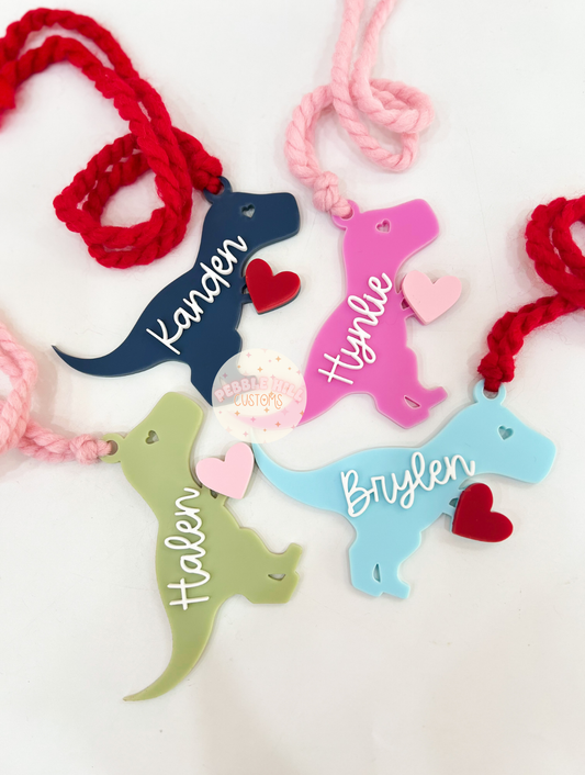 Dinosaur Valentines Tag