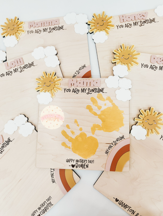 Mother's Day Sunshine Handprint Sign