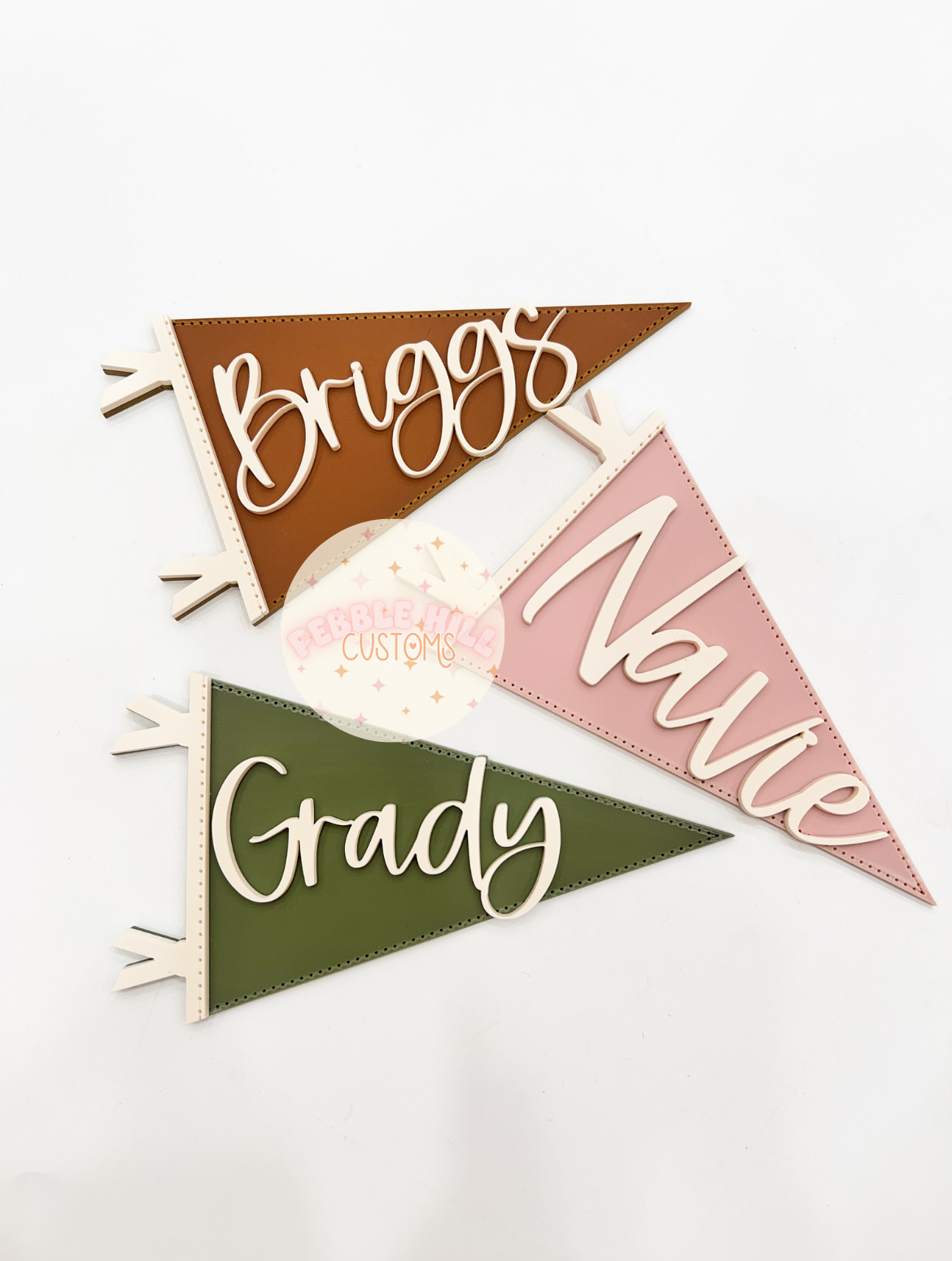 Pennant Flag Baby Name Sign