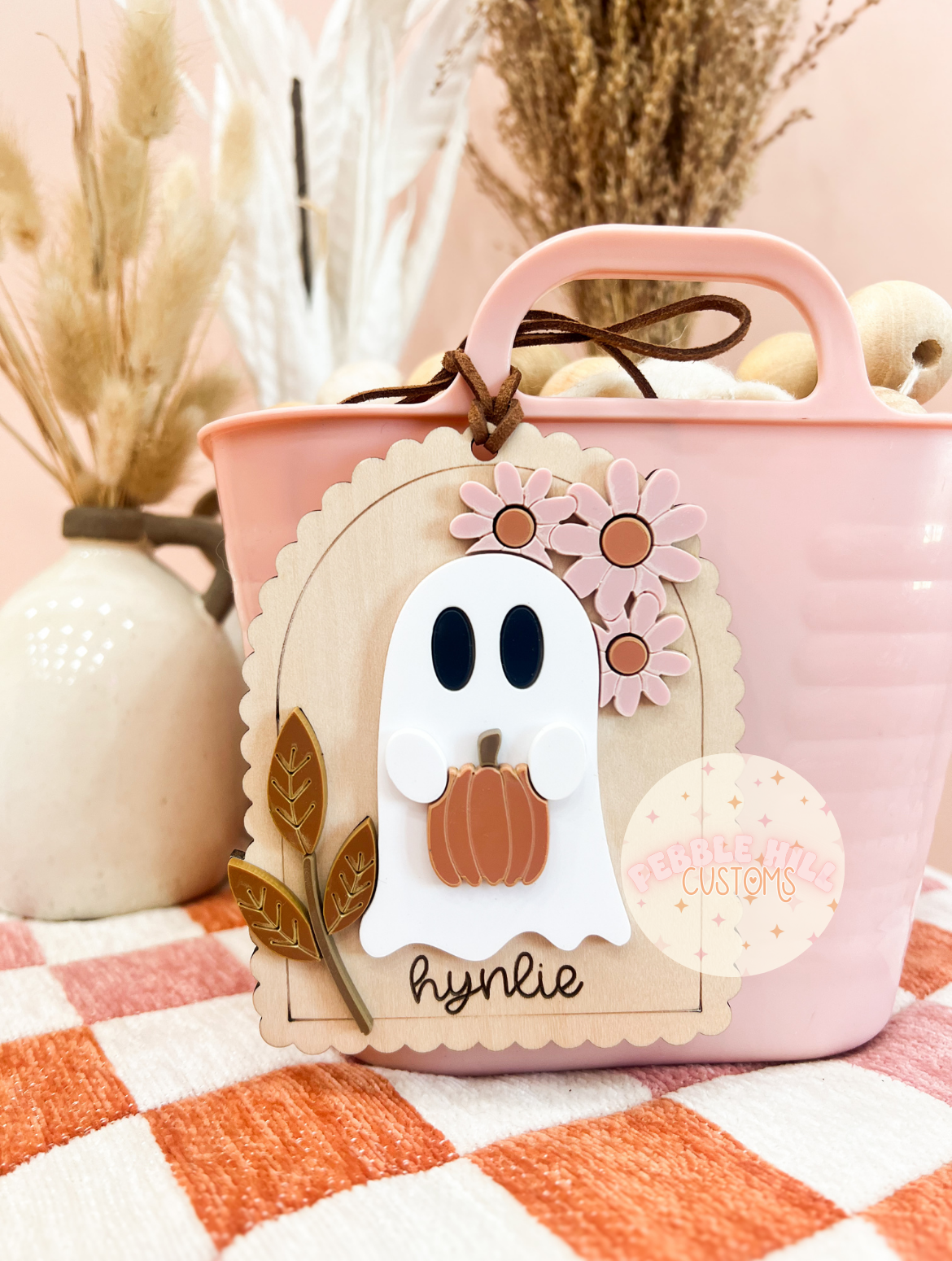 Floral Ghost Arch Tag