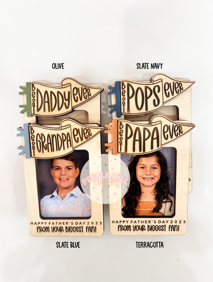 Pennant Flag Father's Day Photo Magnet