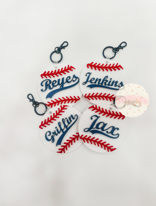 Baseball Backpack Tag