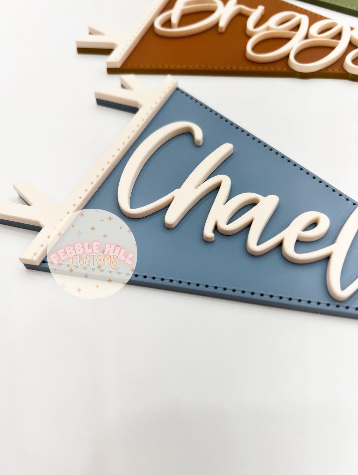 Pennant Flag Baby Name Sign