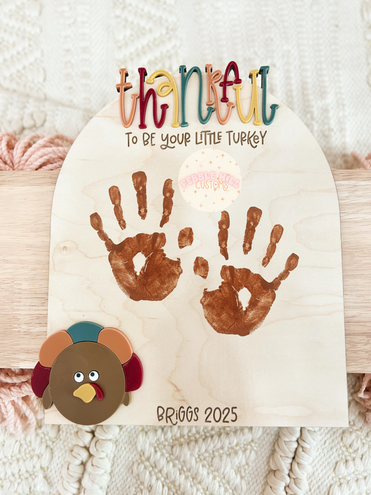 Turkey Thanksgiving Handprint Sign