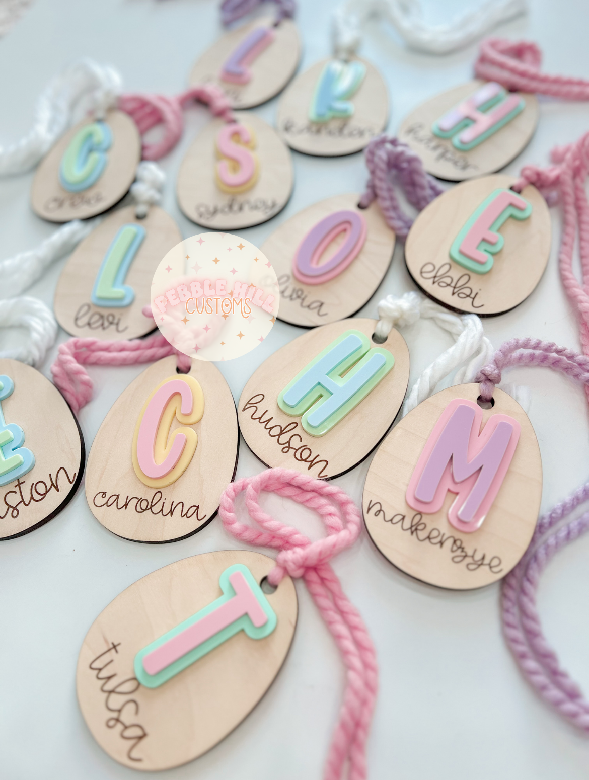 Wooden Egg Tags