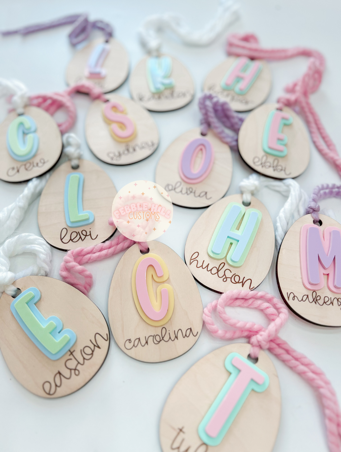 Wooden Egg Tags