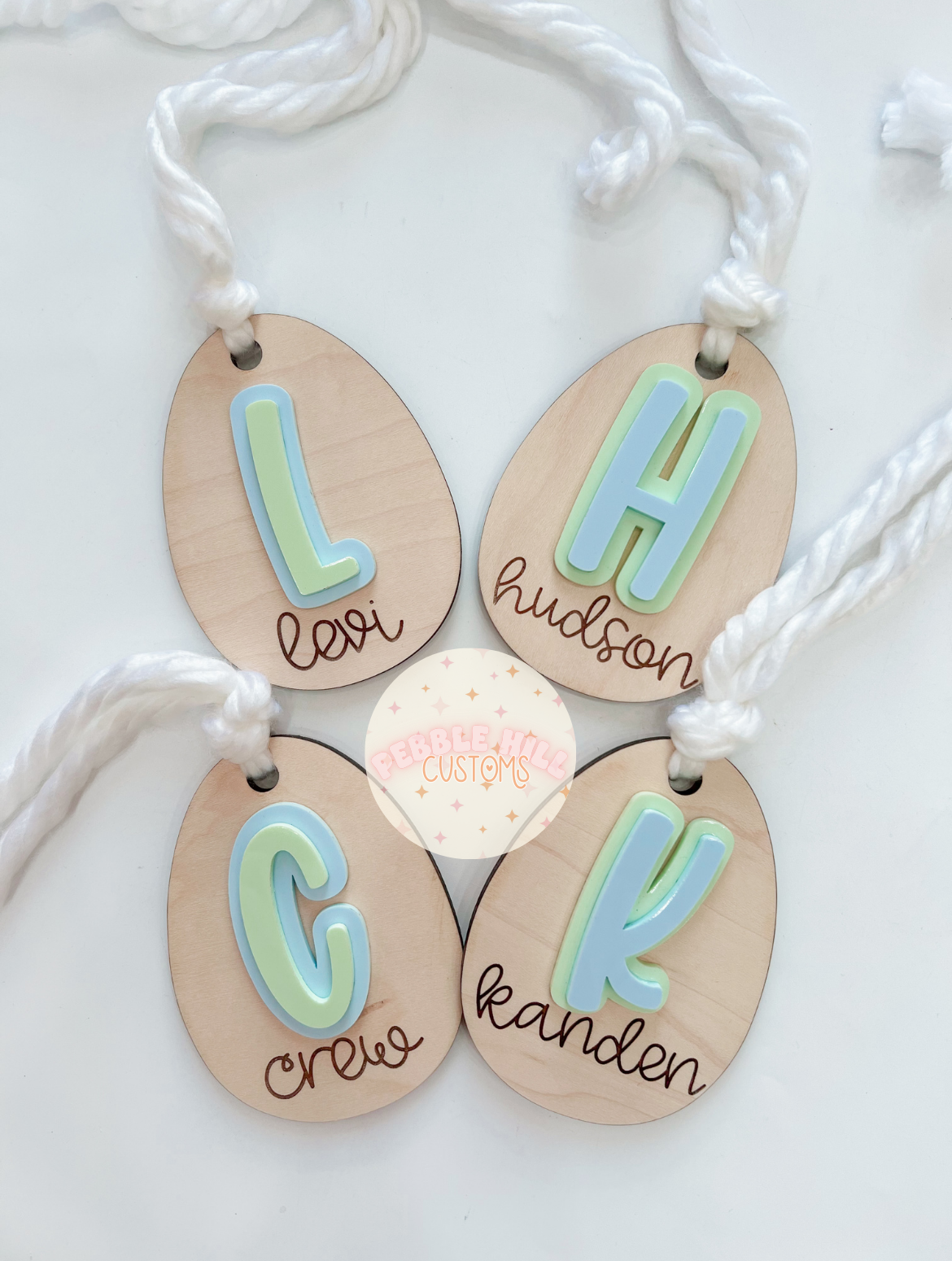 Wooden Egg Tags