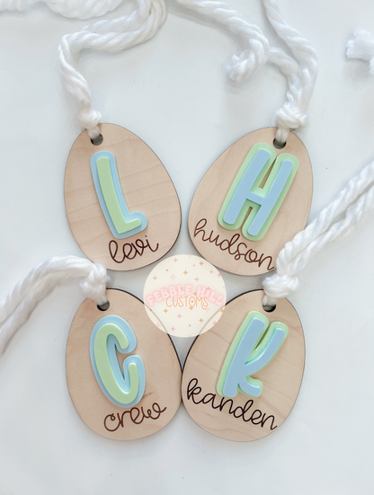 Wooden Egg Tags