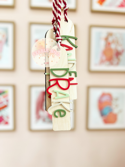 Christmas Ombre Stocking Tags