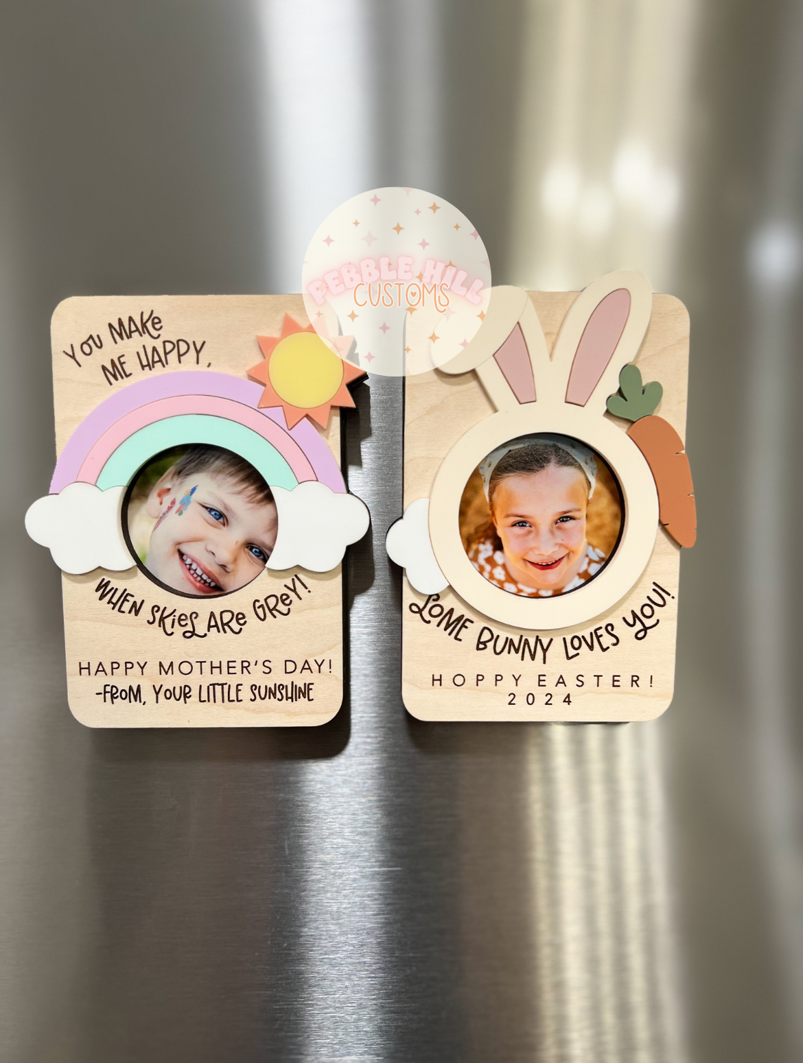 Easter Bunny Photo Fridge Magnet