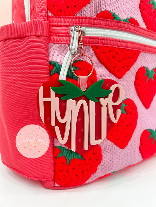 Strawberry Heart Tag