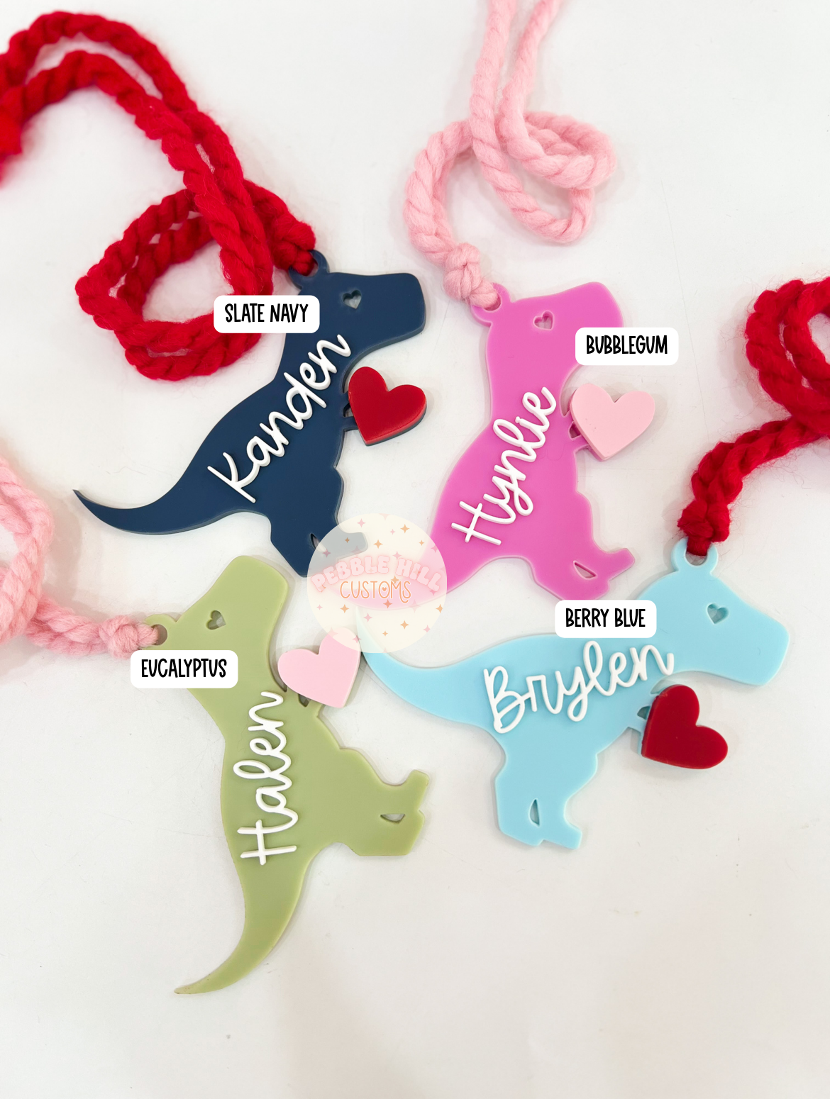 Dinosaur Valentines Tag