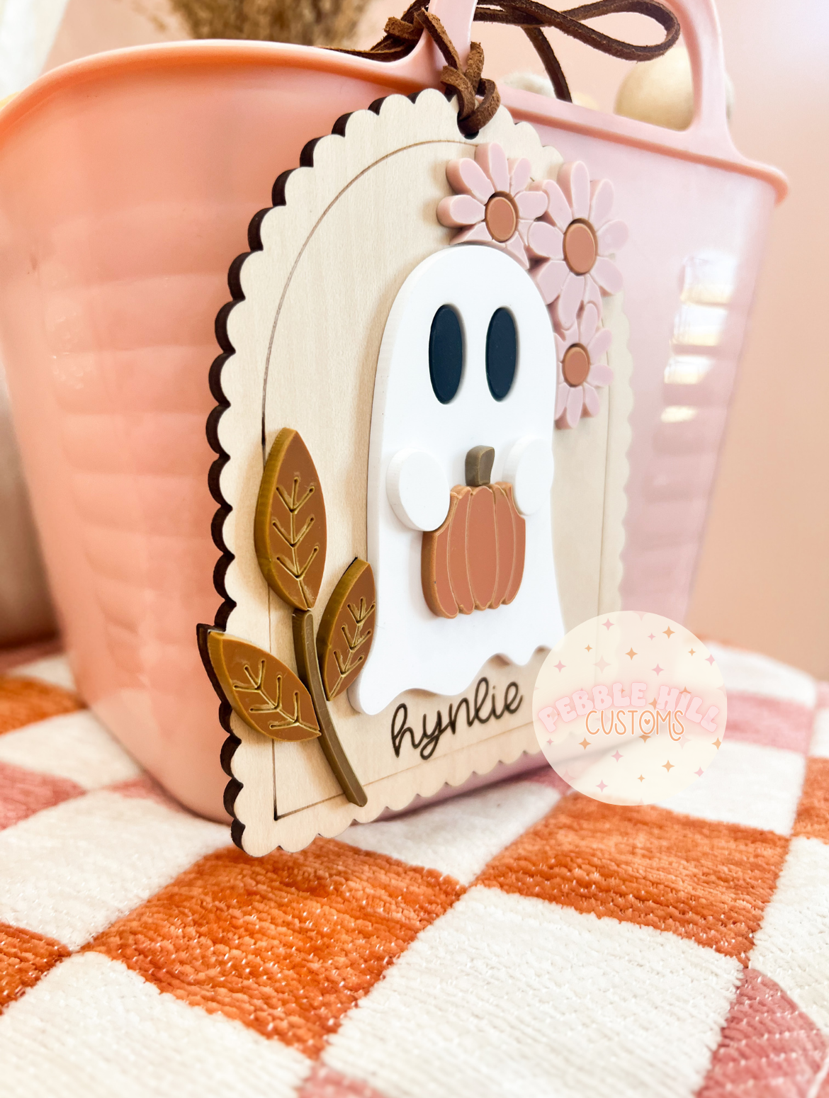 Floral Ghost Arch Tag