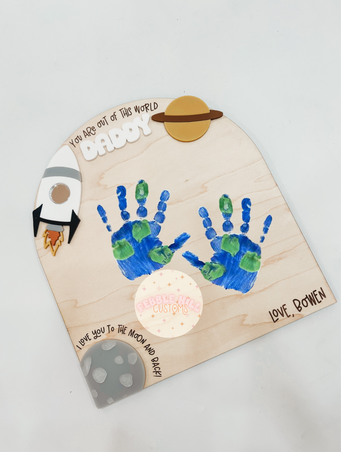 Outer Space Handprint Sign