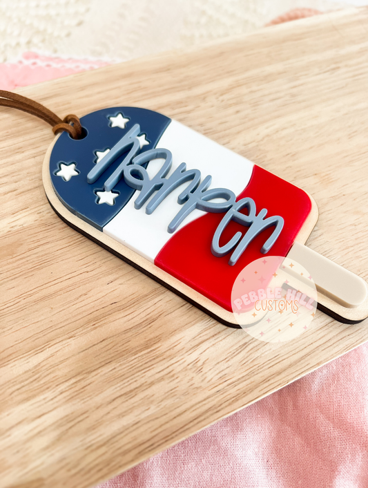 Patriotic Popsicle Tag