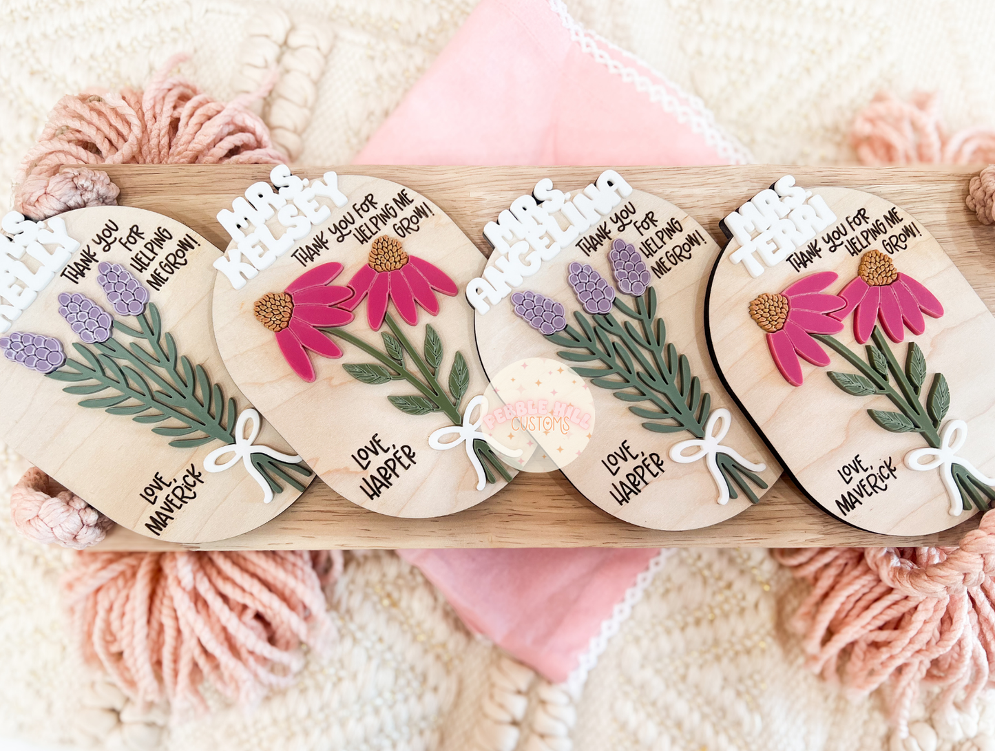 Floral Teacher Appreciation Magnet