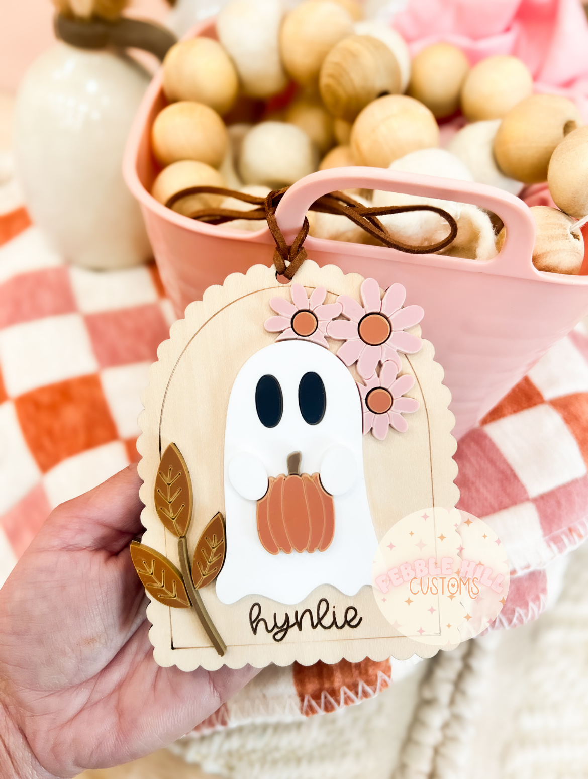 Floral Ghost Arch Tag