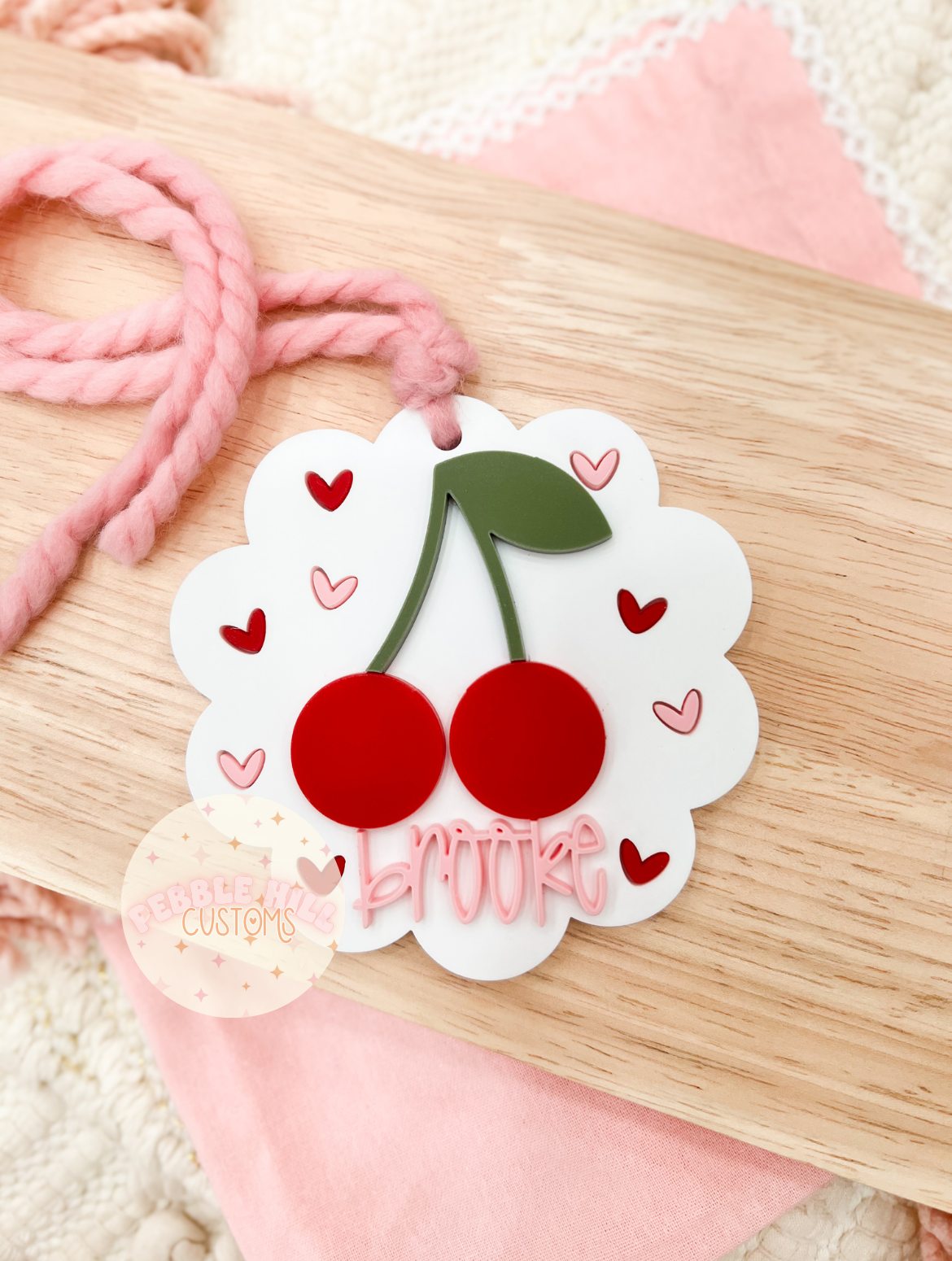 Scallop Cherry Tag