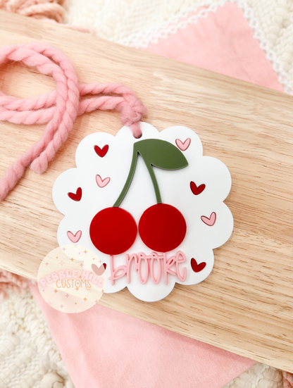 Scallop Cherry Tag