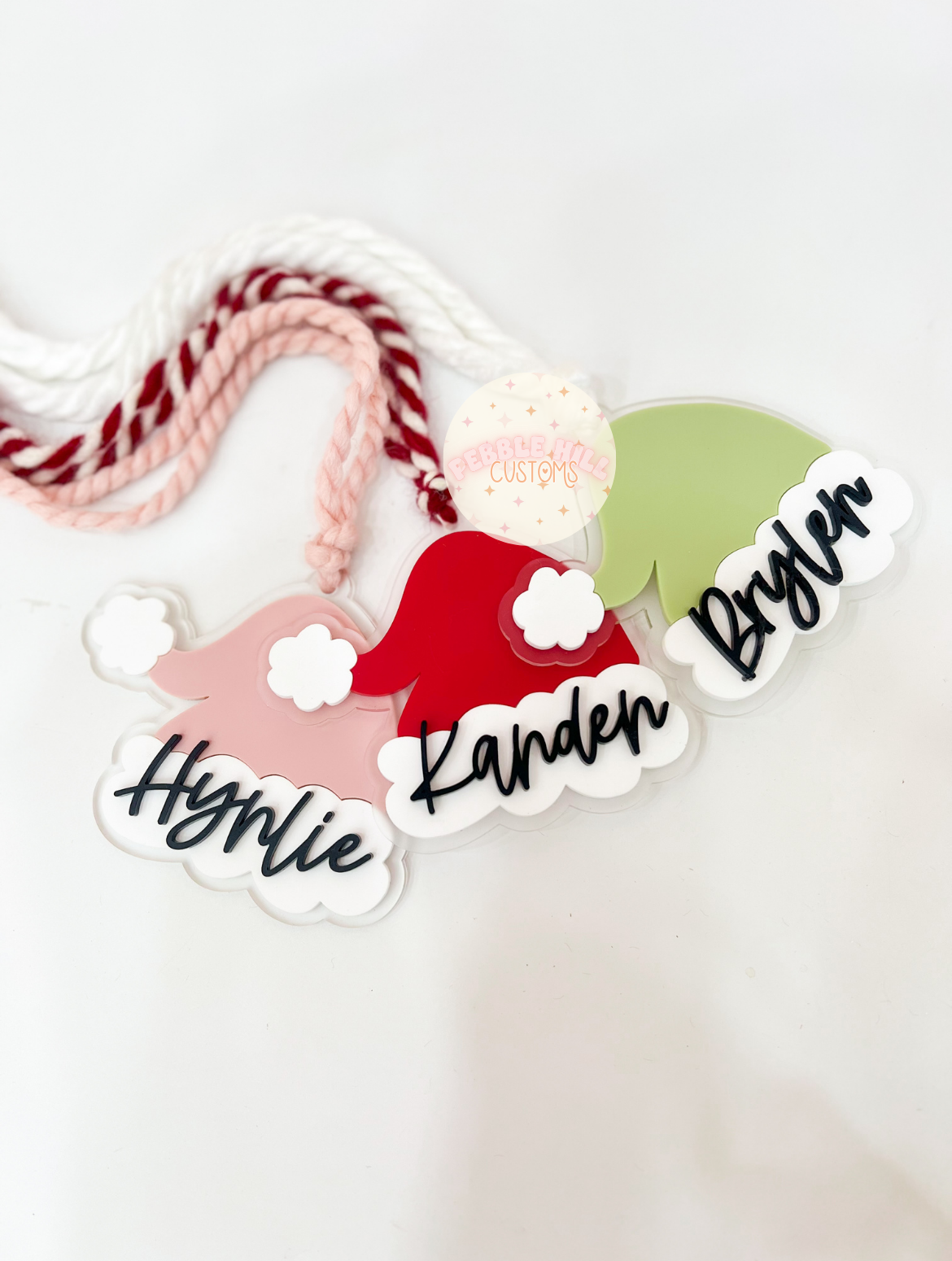 Santa Hat Tag