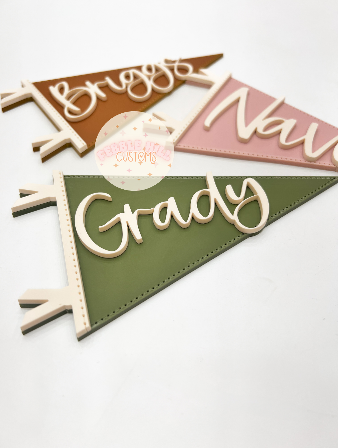 Pennant Flag Baby Name Sign